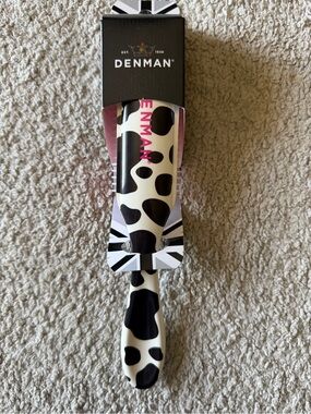 NWT!! Denman Cow Print Brush